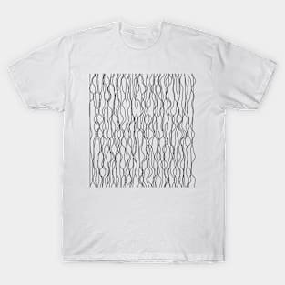 geometric waves lines design T-Shirt